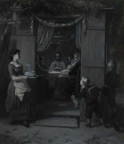 Sukkot (Laubhüttenfest) von Moritz Daniel Oppenheim